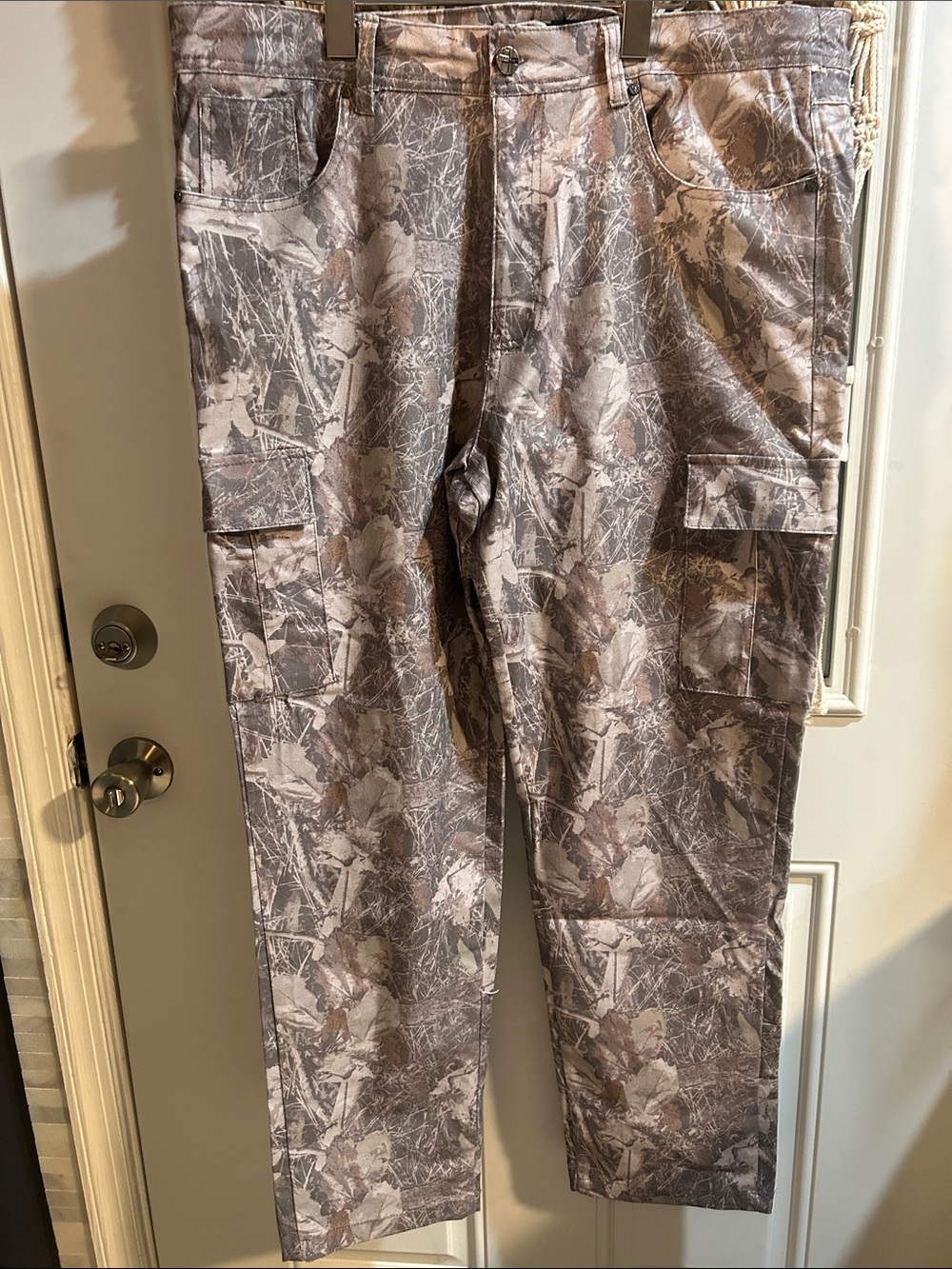 Rick Salt stretch Men's Gray Brown Camouflage Cargo Pants
